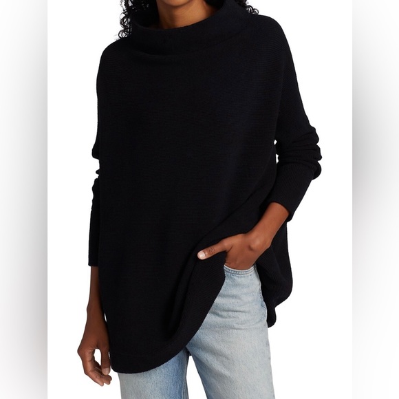 Free People | Ottoman Slouchy Tunic | Black | Small - Picture 2 of 5
